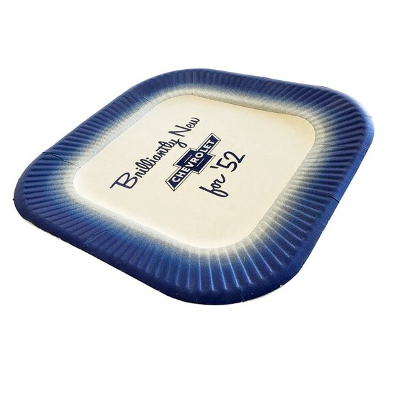 Chevy Advertising Vintage Collectible 1952 Chevrolet Paper Plate - Picture 4 of 8